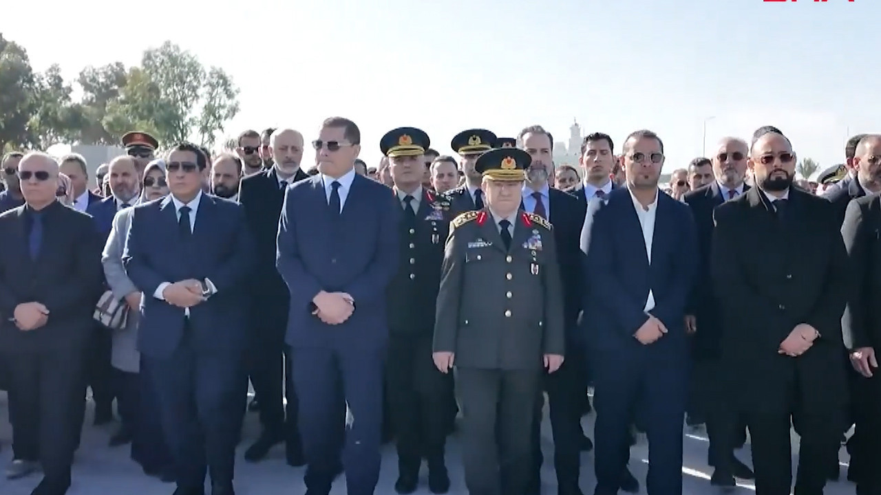 Trablus'ta hüzünlü tören ve kritik temaslar