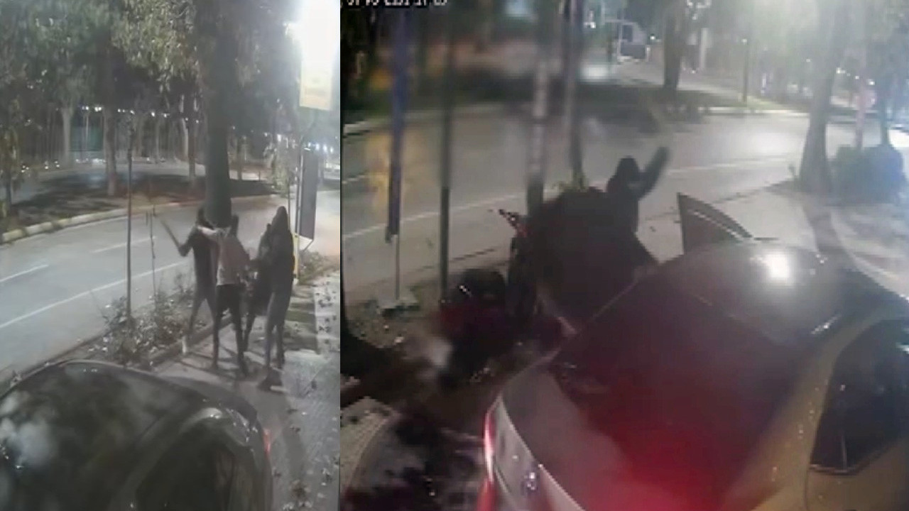 Plaka söküp takip ettiler! Beyzbol sopayla dövdüler: Kamera anbean görüntüledi