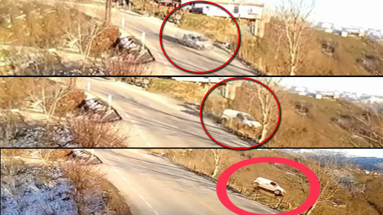 Yürekleri ağza getirdi: Ordu’da feci kaza: Fındık bahçesine uçtu