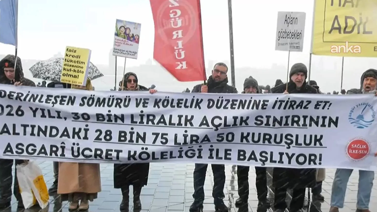 Dondurucu soğukta açlık isyanı