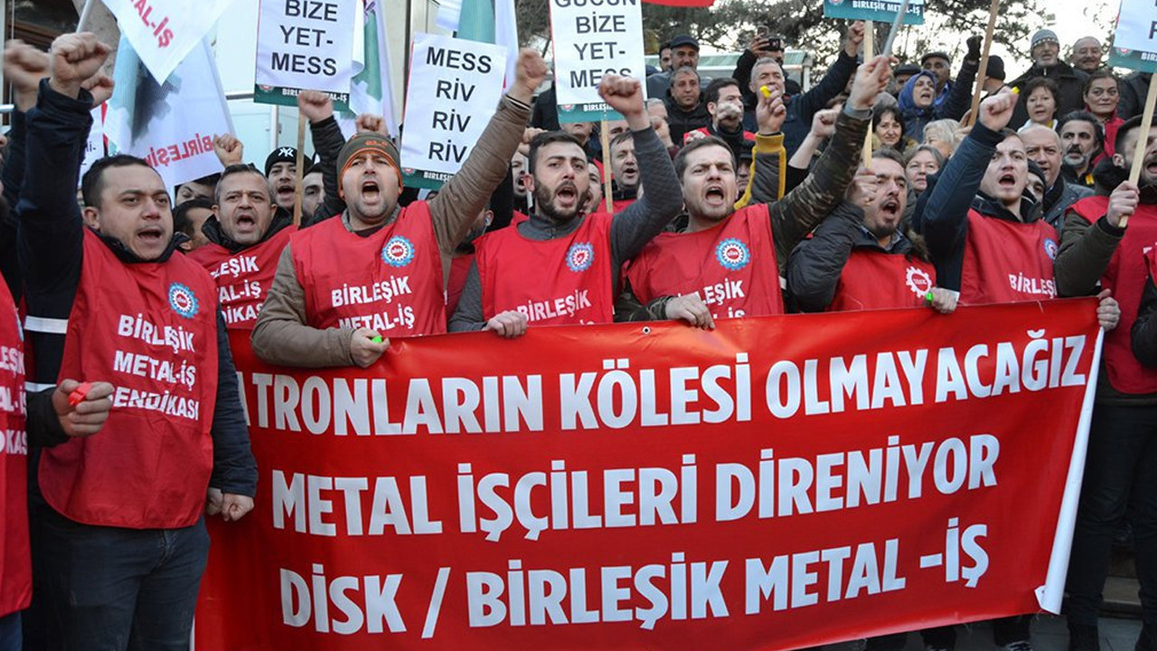 Metal işçileri MESS'e karşı ses yükseltti: Fabrikalarda üretim durduruldu