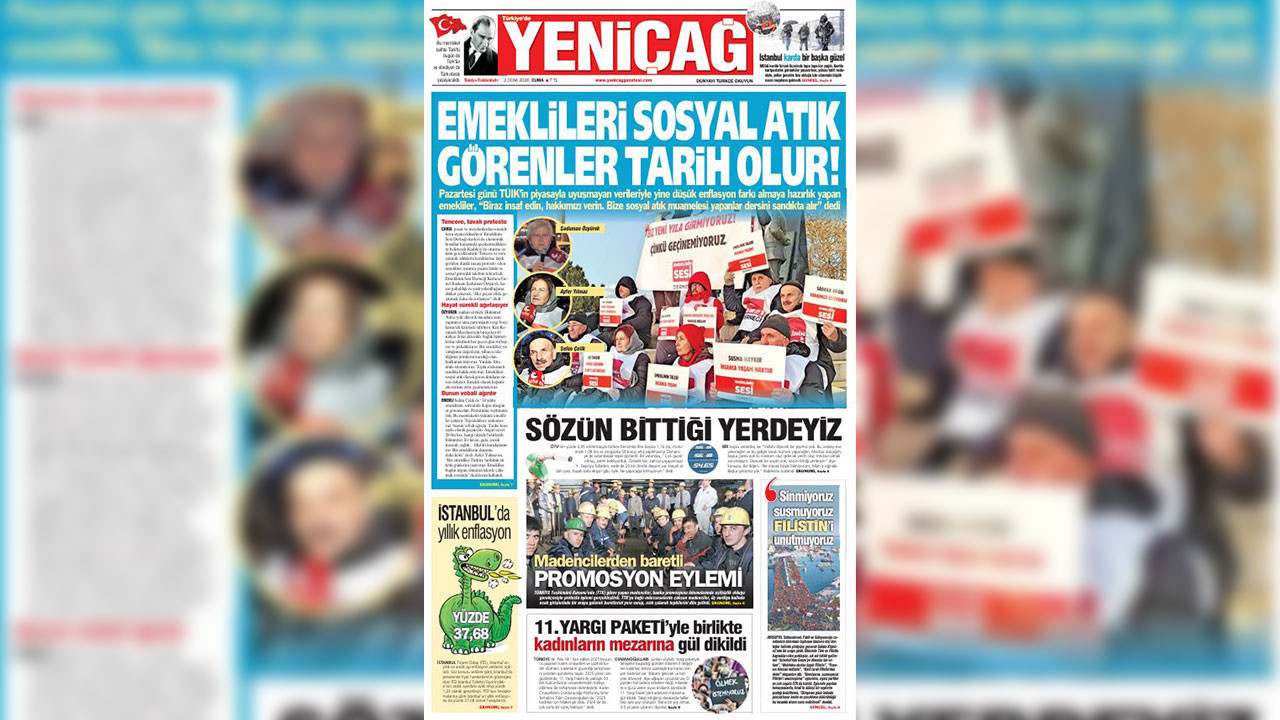 Yeniçağ Gazetesi: Emeklileri sosyal atık görenler tarih olur