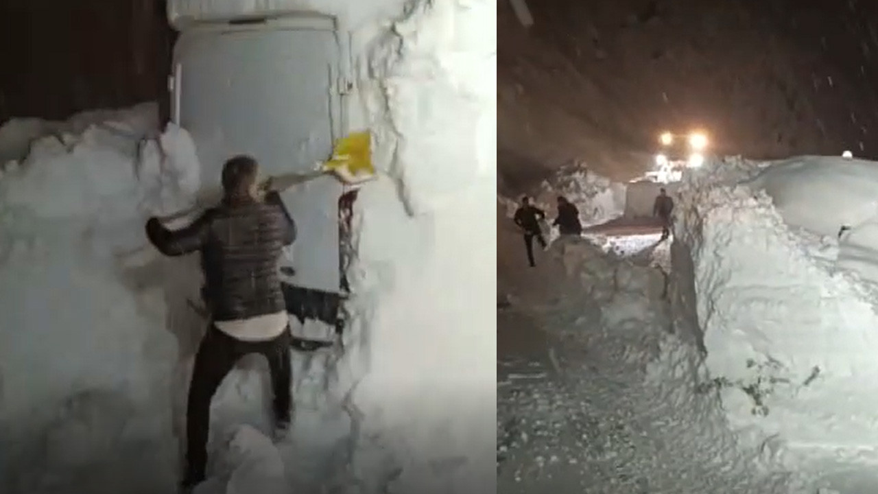 Yoğun kar ve çığ: Mahsur kalanların imdadına yetiştiler