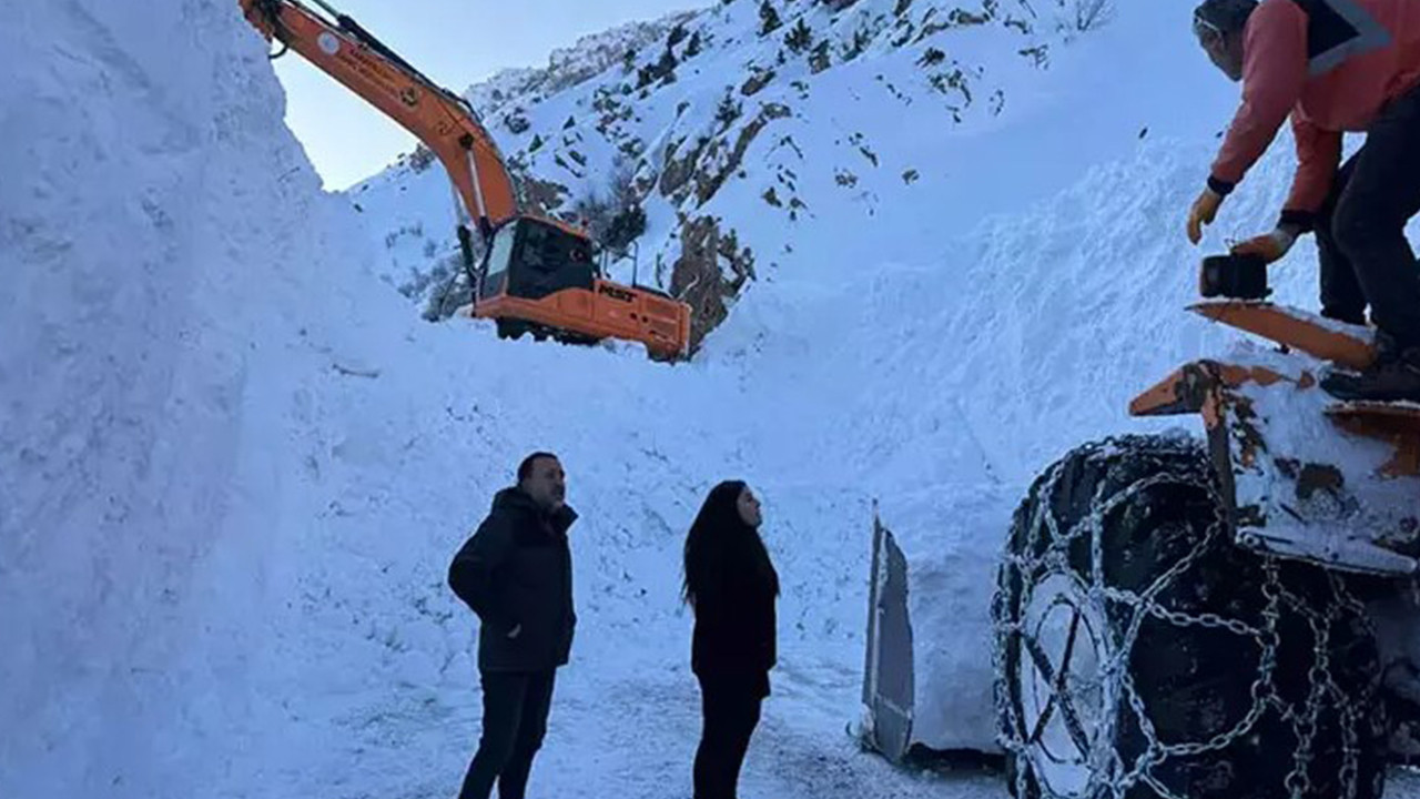 Günlerdir kapalı olan Van-Çatak kara yolu ulaşıma açıldı