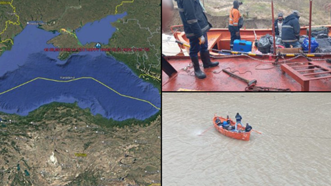 Karadeniz’de Türk gemisi karaya oturdu: 3'ü Türk 11 mürettebat var