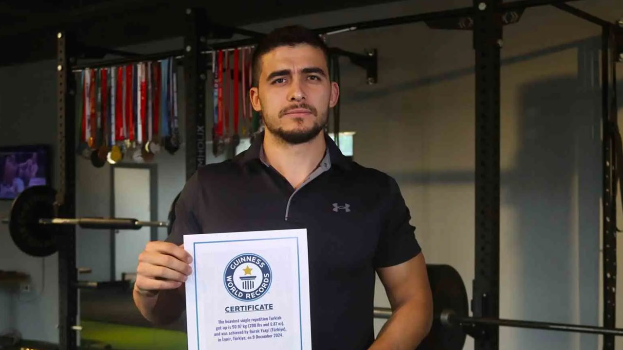 Türk’ün gücü: Burak Yazgı, Guinness rekoru Kırdı
