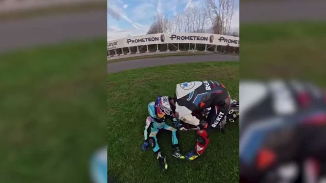 Kenan Sofuoğlu’nun 6 yaşındaki oğlu hayatının şokunu yaşadı... Yarışırken kaza geçirdi