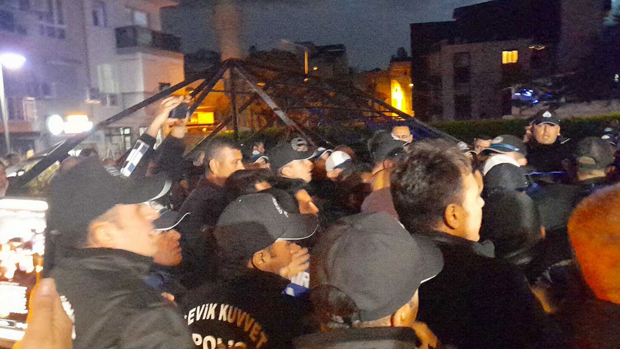 İki belediye arasında gerilim tırmandı... Bölgeye çok sayıda polis sevk edildi