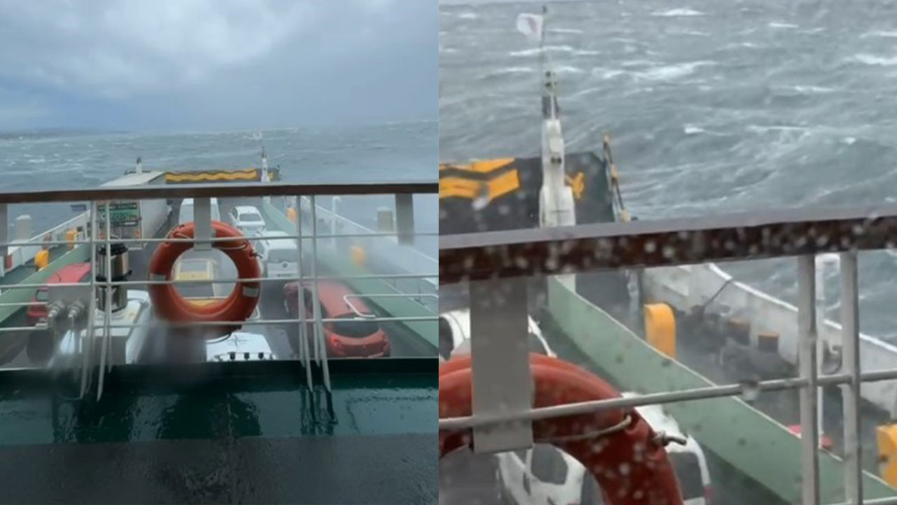 Yalova’da can pazarı: Vapurdaki yolcular fırtınanın geçmesini bekliyor