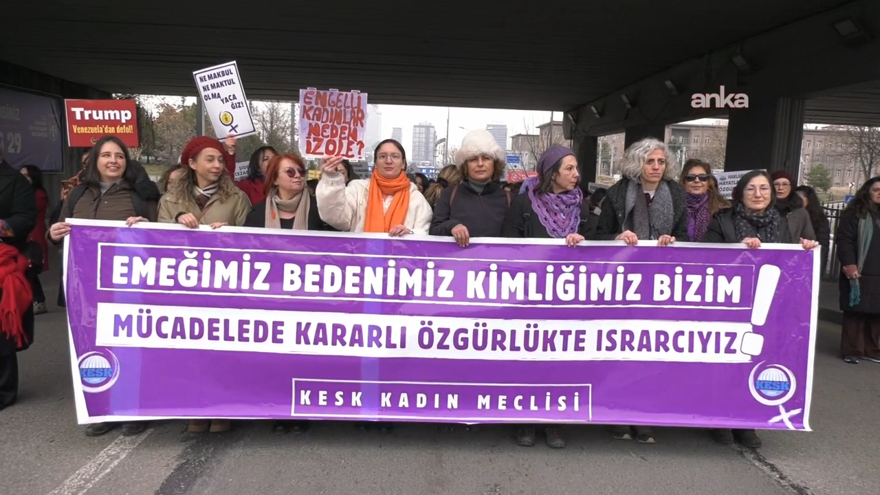 Ankara’da kadınlardan güçlü mesaj: “Yaşam hakkımızdan vazgeçmiyoruz”