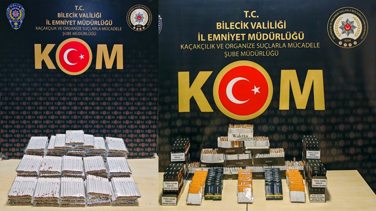 Bilecik ve Bozüyük’te kaçakçılık operasyonu