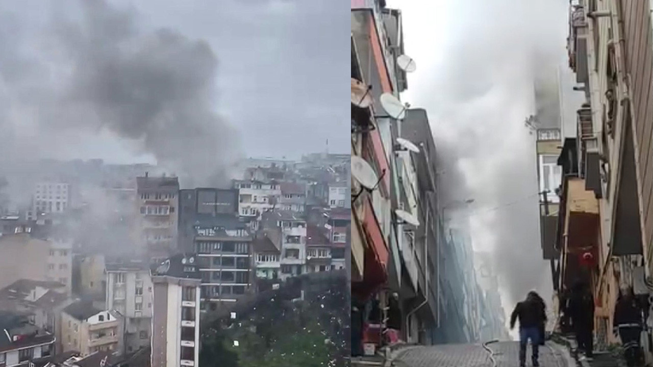 Dumanlar gökyüzünü sardı: İstanbul’da 4 katlı binada yangın