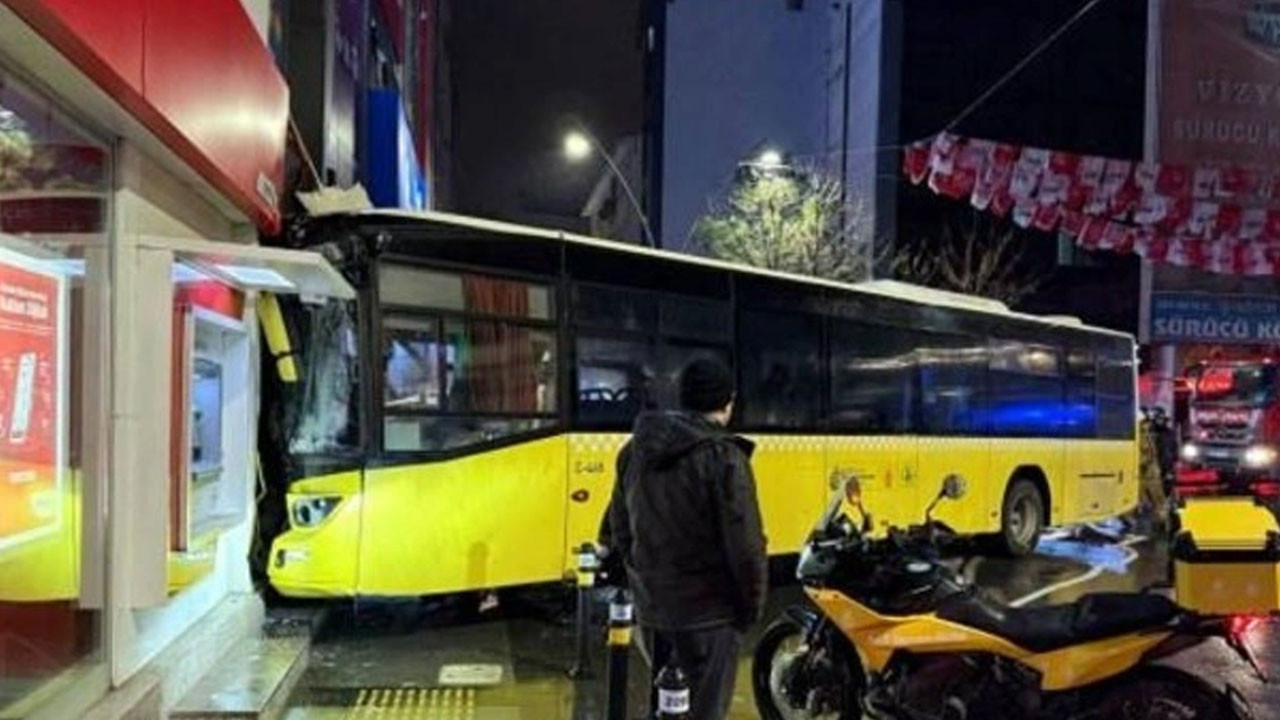 İETT otobüsü binaya daldı: 6 yaralı