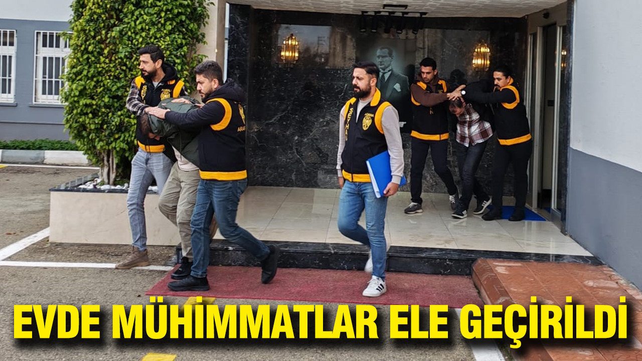 Kalaşnikof ve el bombası ele geçirildi: Adana'da şok baskın: Evde mühimmatlar ele geçirildi