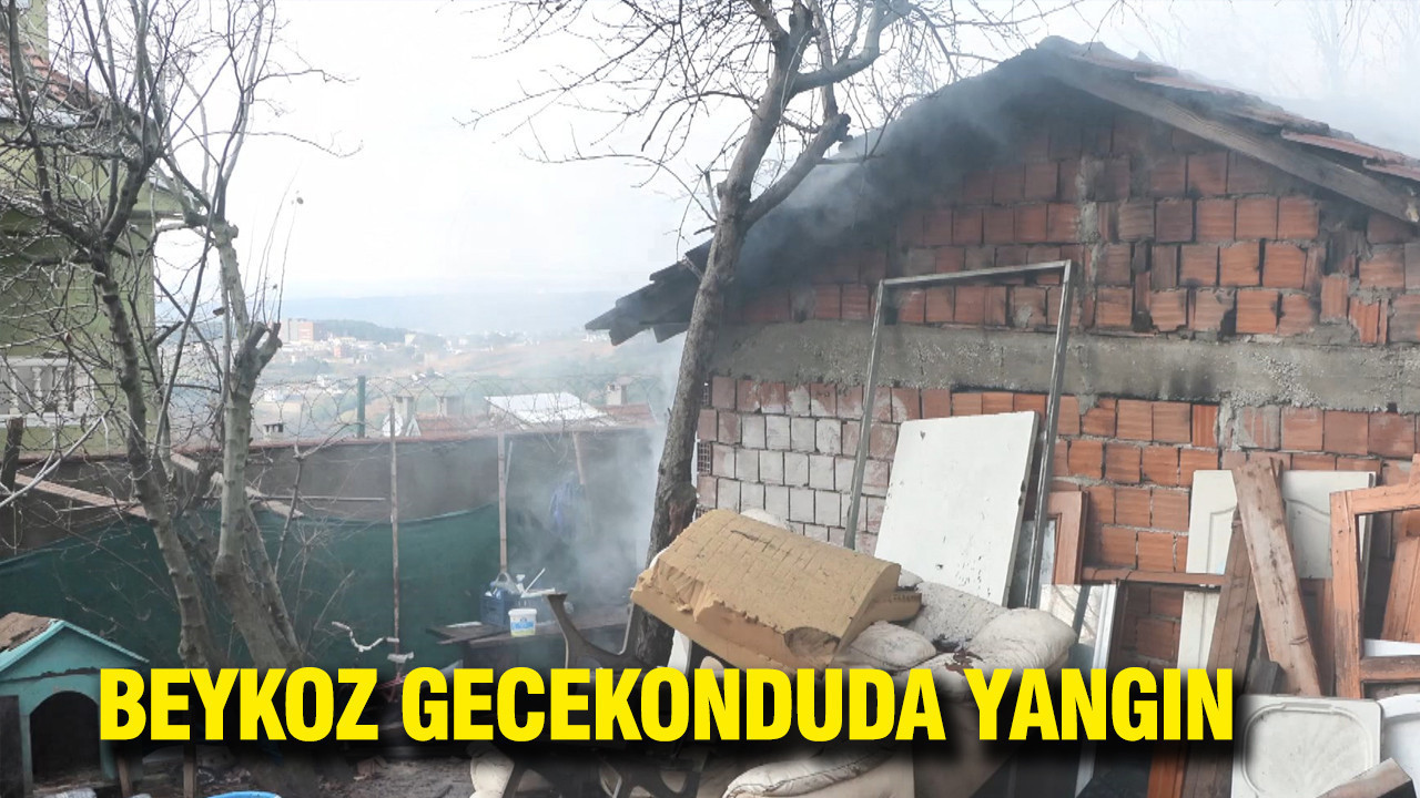 Kömürlükten çıkan alevler eve sıçradı: Beykoz’daki yangın korkuttu
