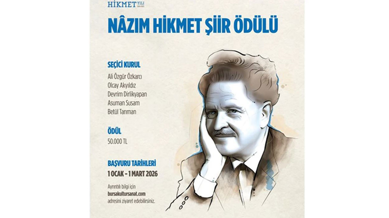 ‘Nâzım Hikmet Şiir Ödülü’ başvuruları başladı