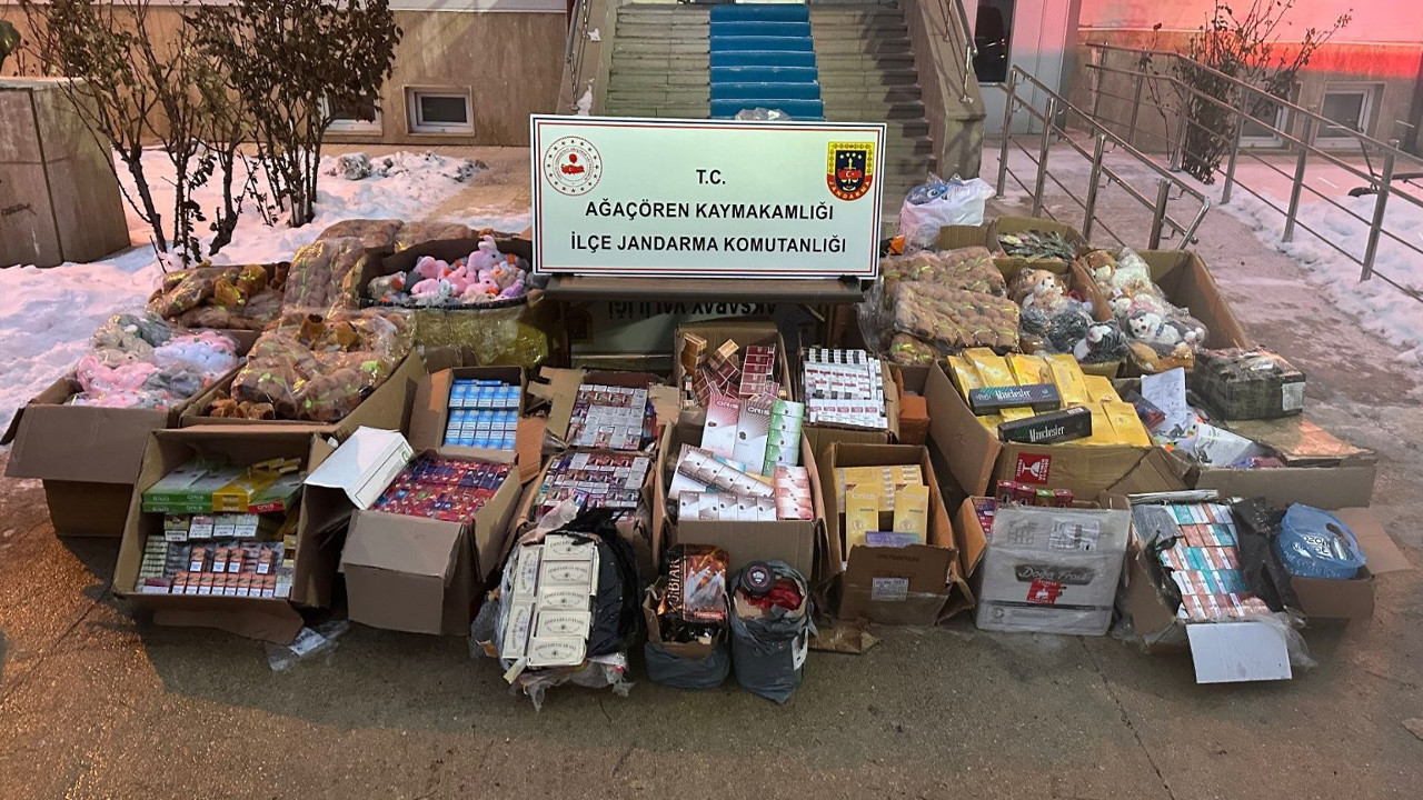 Ağaçören’de kaçakçılığa geçit yok: 7 milyon liralık operasyon