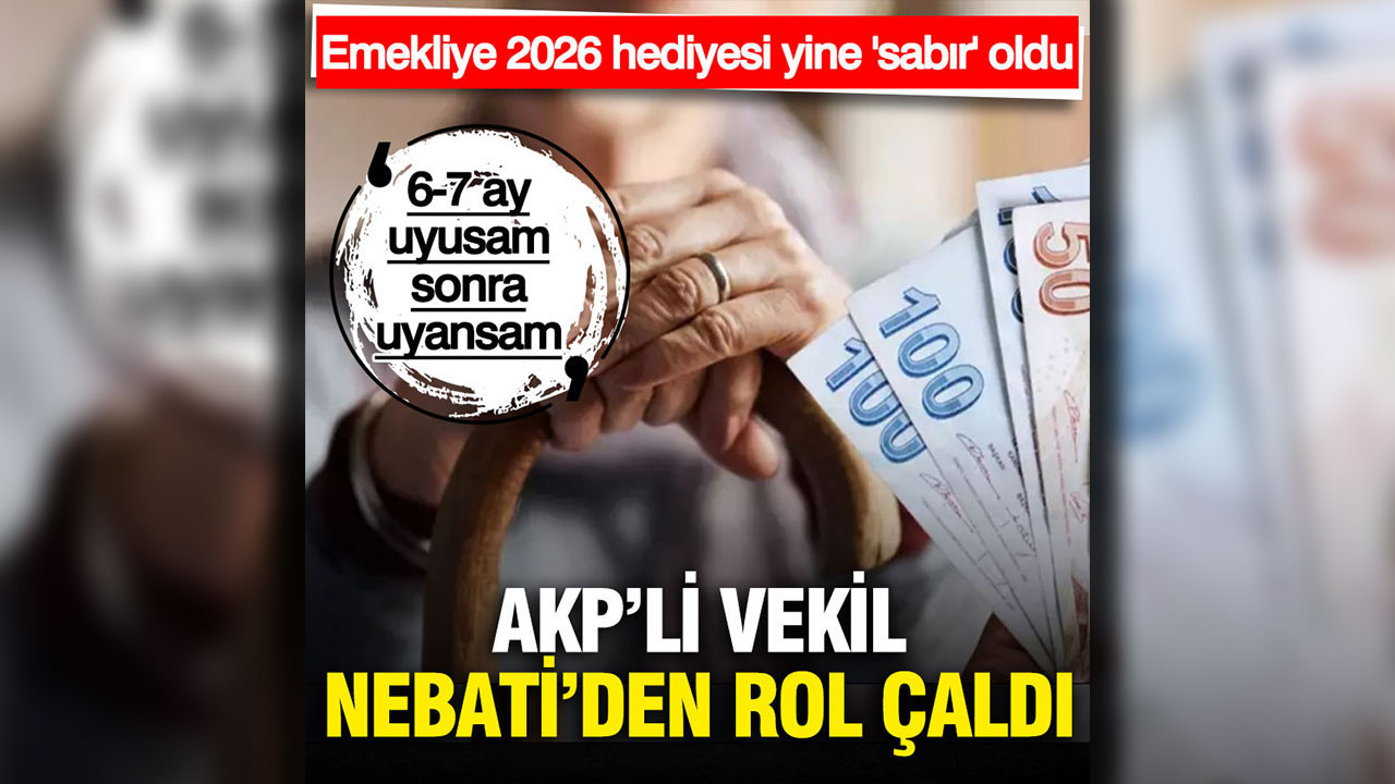 AKP'li vekil Nebati'den rol çaldı: Emekliye 6 ay sabır diledi