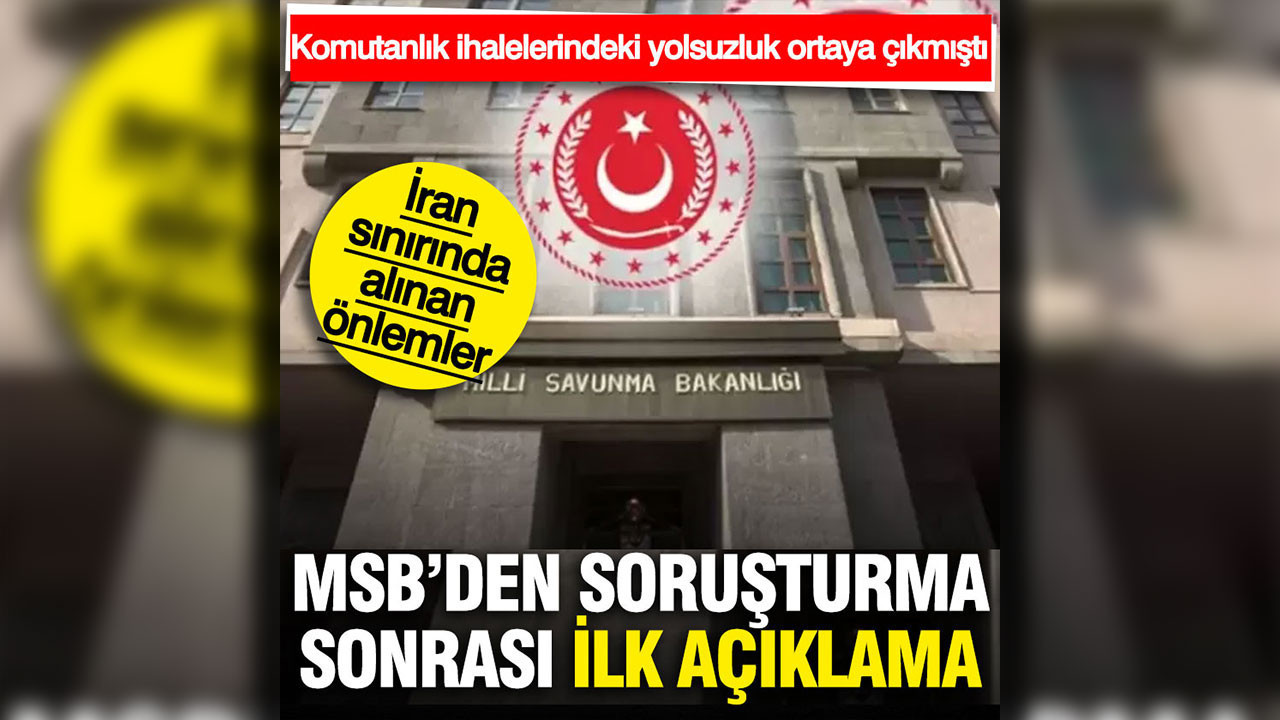 MSB'den Kara Kuvvetleri'nde ihale yolsuzluğu iddialarına ilk yanıt