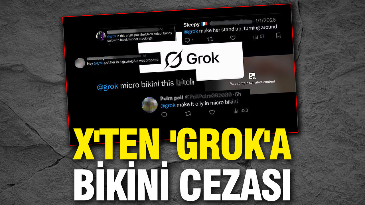 X'ten 'Grok'a bikini cezası