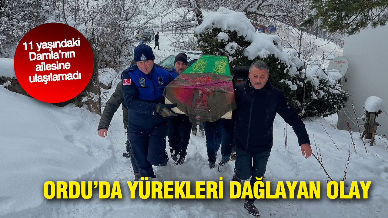 11 yaşındaki Damla’nın ailesine ulaşılamadı: Ordu'da yürek yakan olay