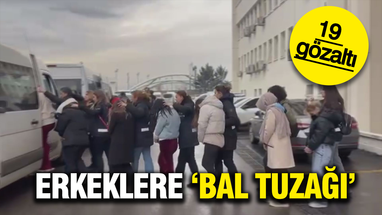 Erkekleri 'bal tuzağı' ile dolandıran çeteye operasyon: 19 gözaltı