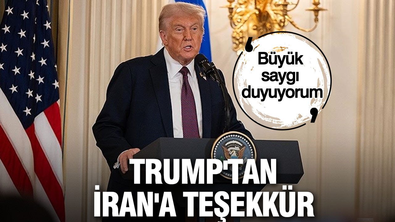 Trump'tan İran'a teşekkür: Büyük saygı duyuyorum
