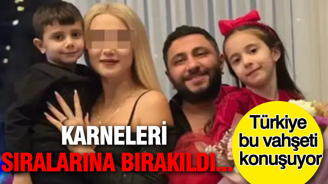 YouTuber babalarının öldürdüğü kardeşlerin karneleri sıralarına bırakıldı