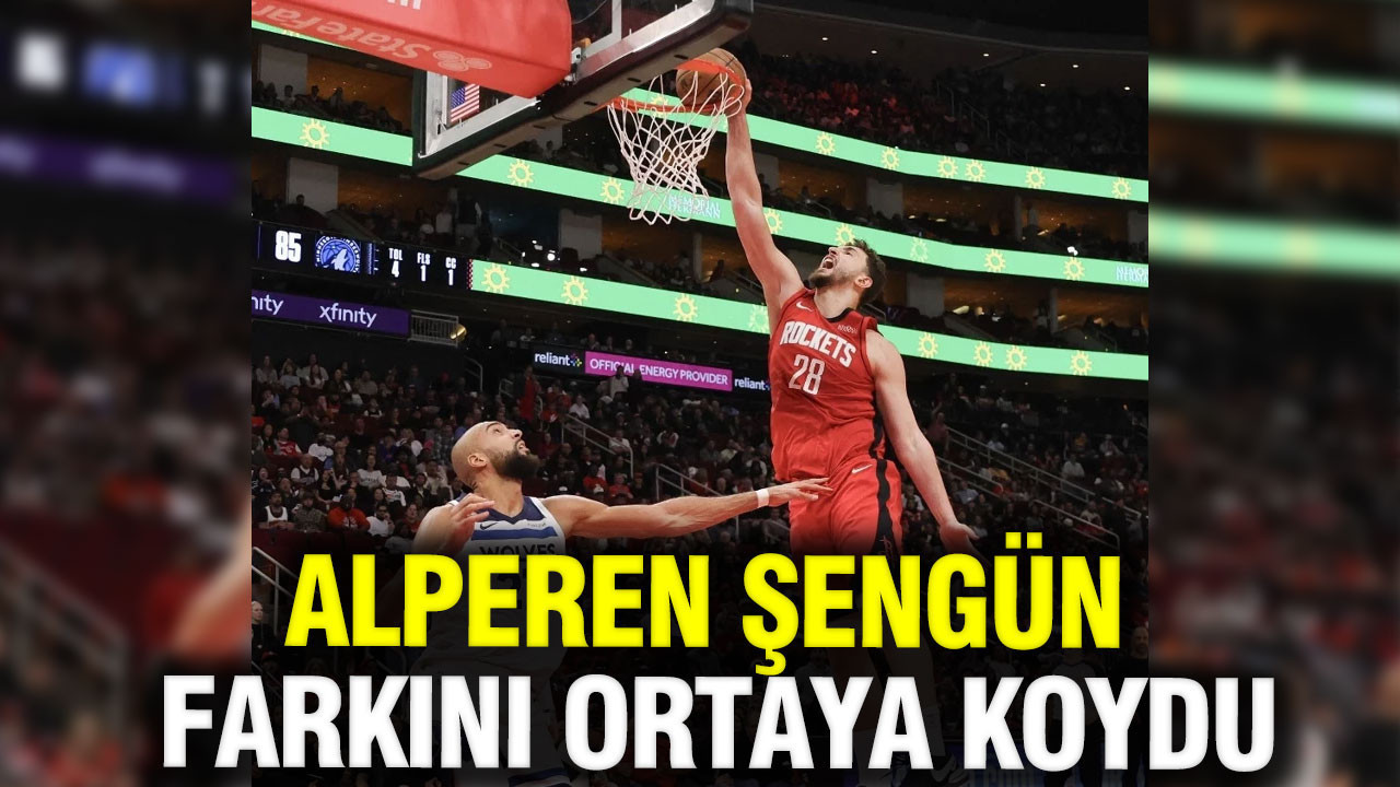 Alperen Şengün double-double yaptı: Houston, Minnesota'yı yendi