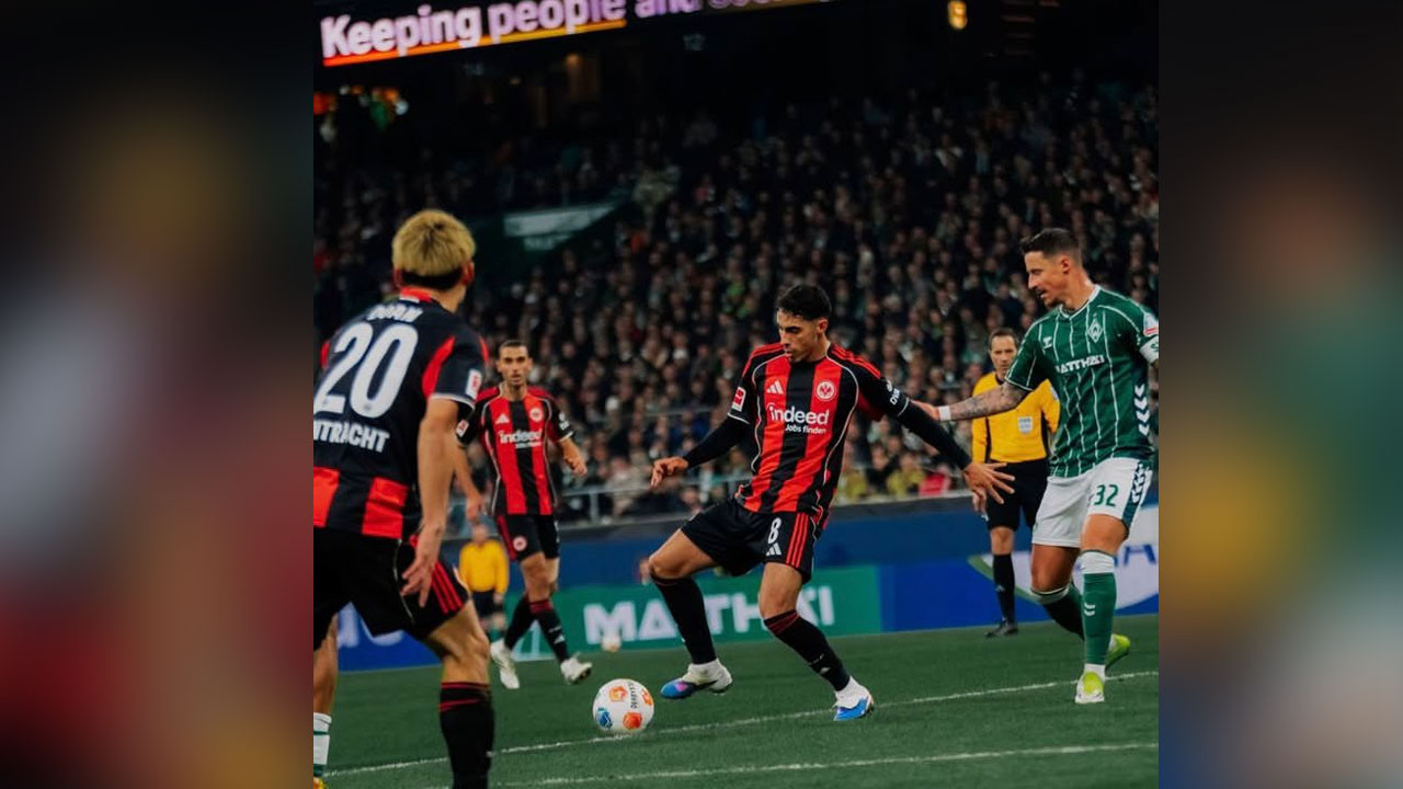 Can Uzun yedekten girdi: Frankfurt, Werder Bremen’le berabere