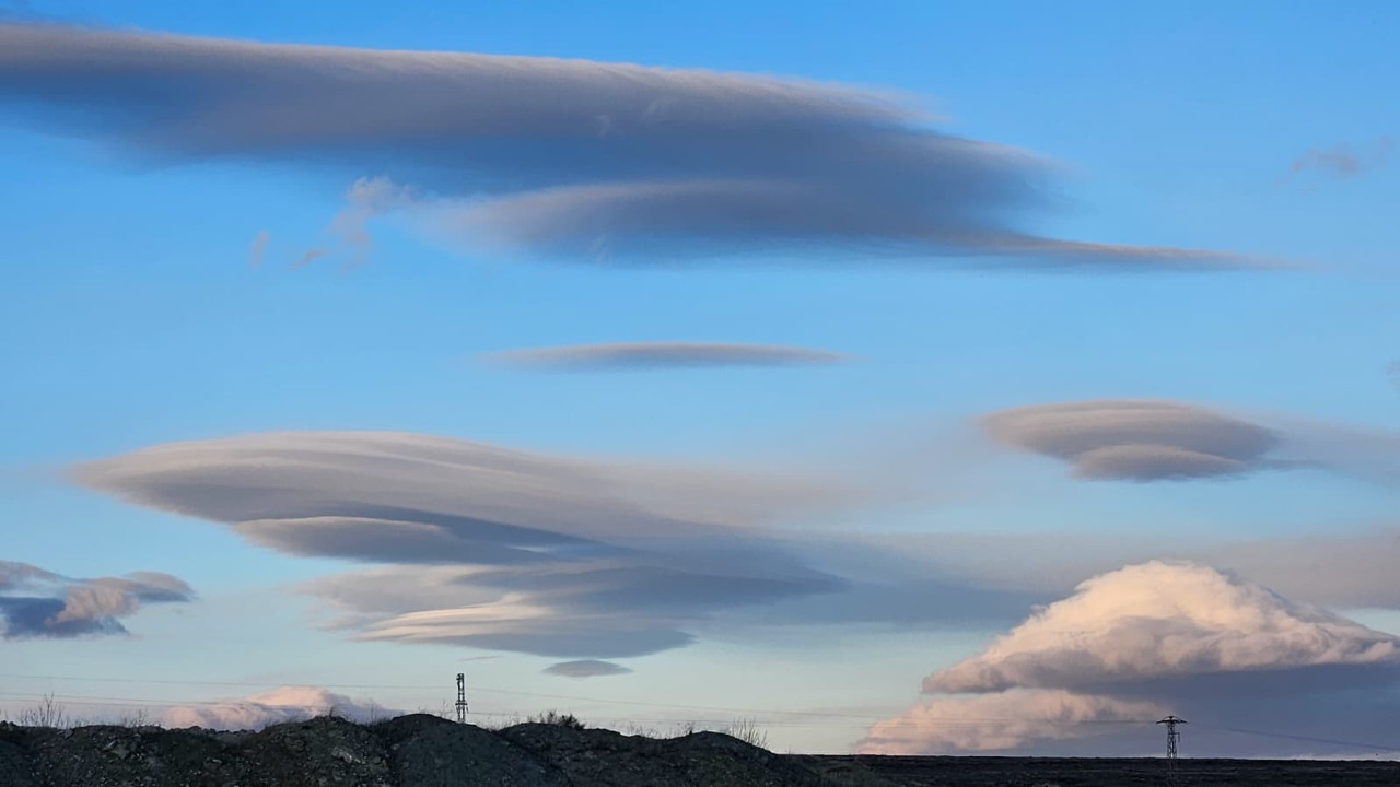 Çankırı semalarında görsel şölen: Tüney Köyü üzerinde belirdi