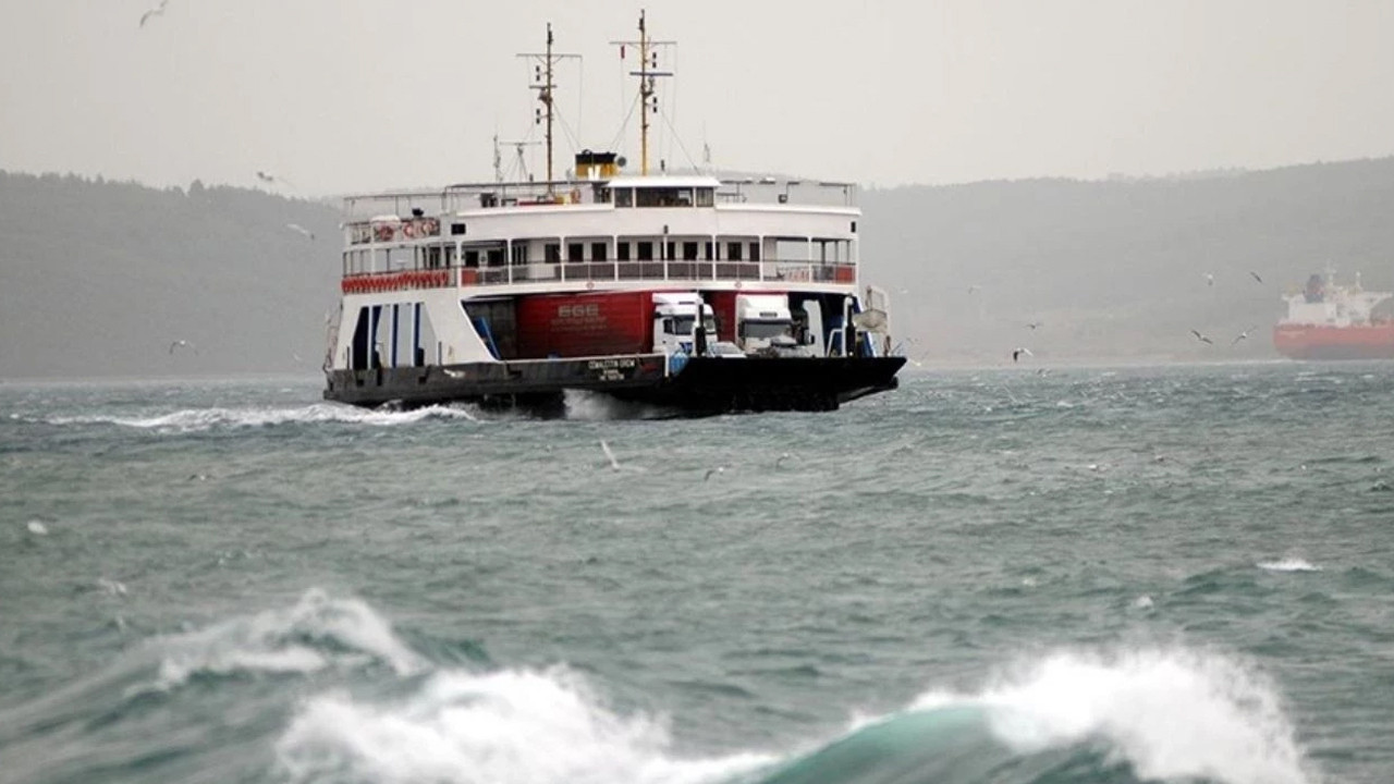 Güney Marmara'da feribot seferleri iptal edildi