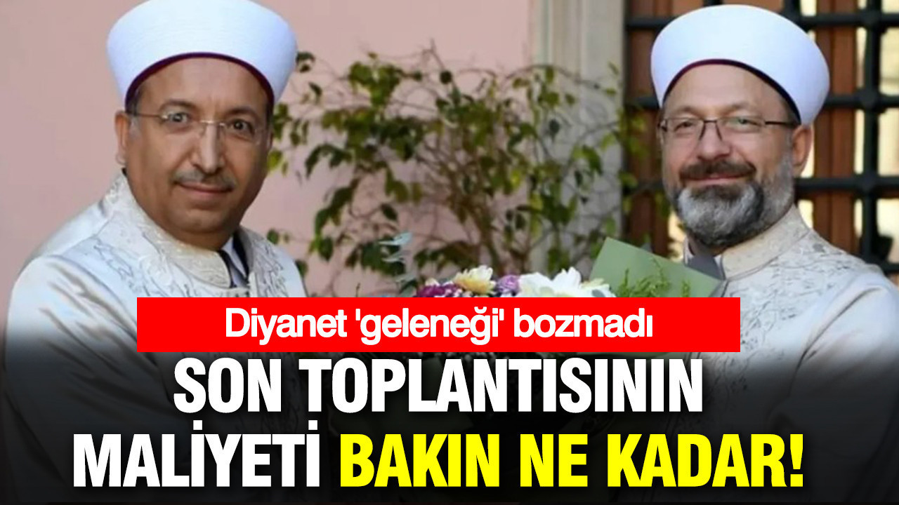 Diyanet'ten 5 yıldızlı otelde 5 milyonluk toplantı