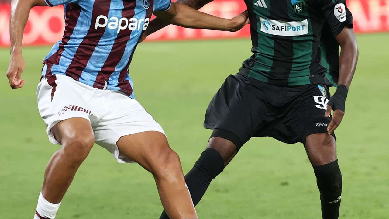 Kocaelispor-Trabzonspor maçında ilk 11'ler belli oldu