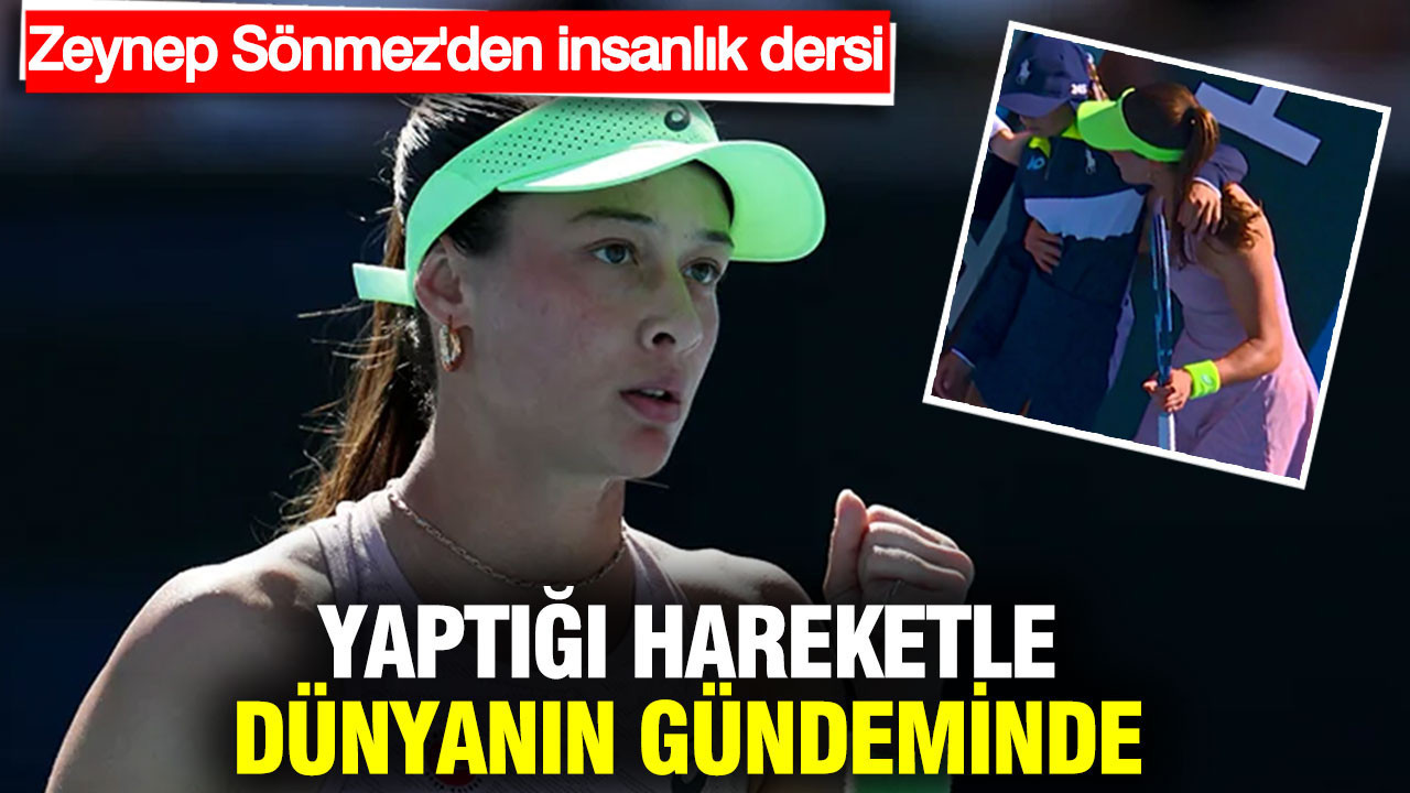 Milli gururumuz Zeynep Sönmez yaptığı hareketle maça damga vurdu