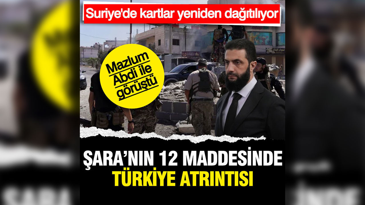 Şara ile Mazlum Abdi telefonda görüştü: 12 maddelik önerisi