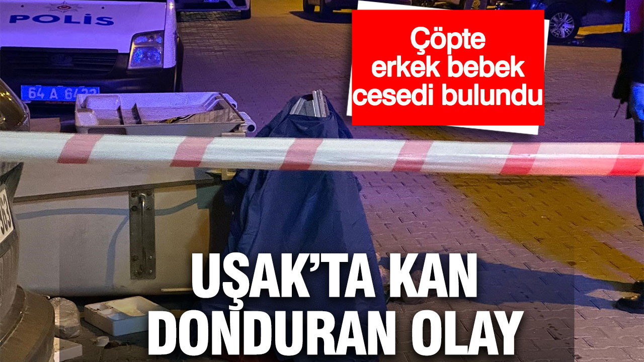 Uşak'ta kan donduran olay: Çöpte yeni doğmuş bebek cesedi bulundu