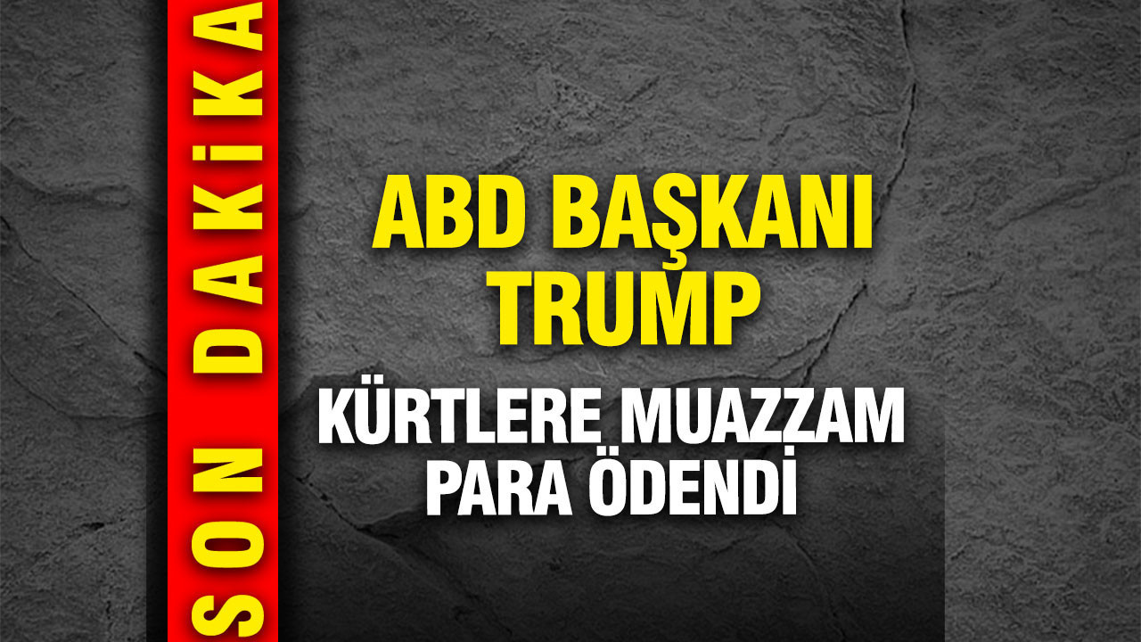 ABD Başkanı Trump: Kürtlere muazzam para ödendi