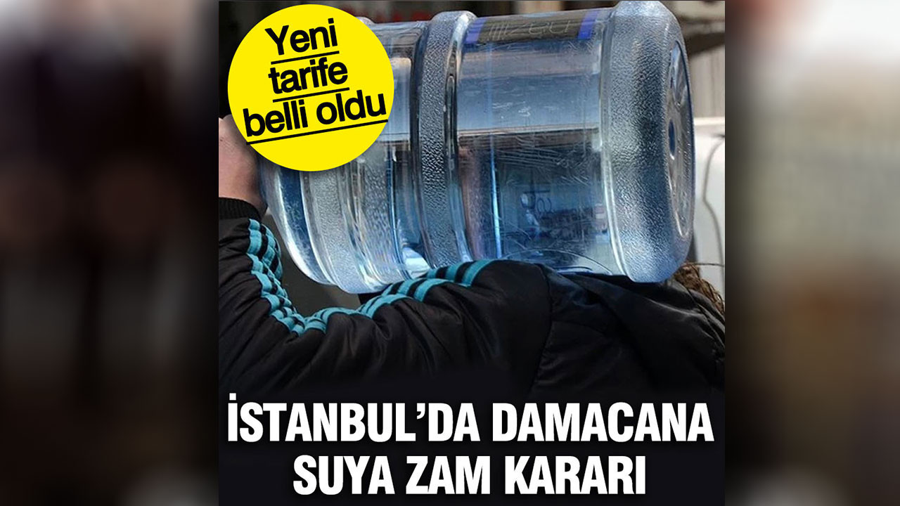Hamidye’den damacana suya zam kararı: Yeni tarife belli oldu