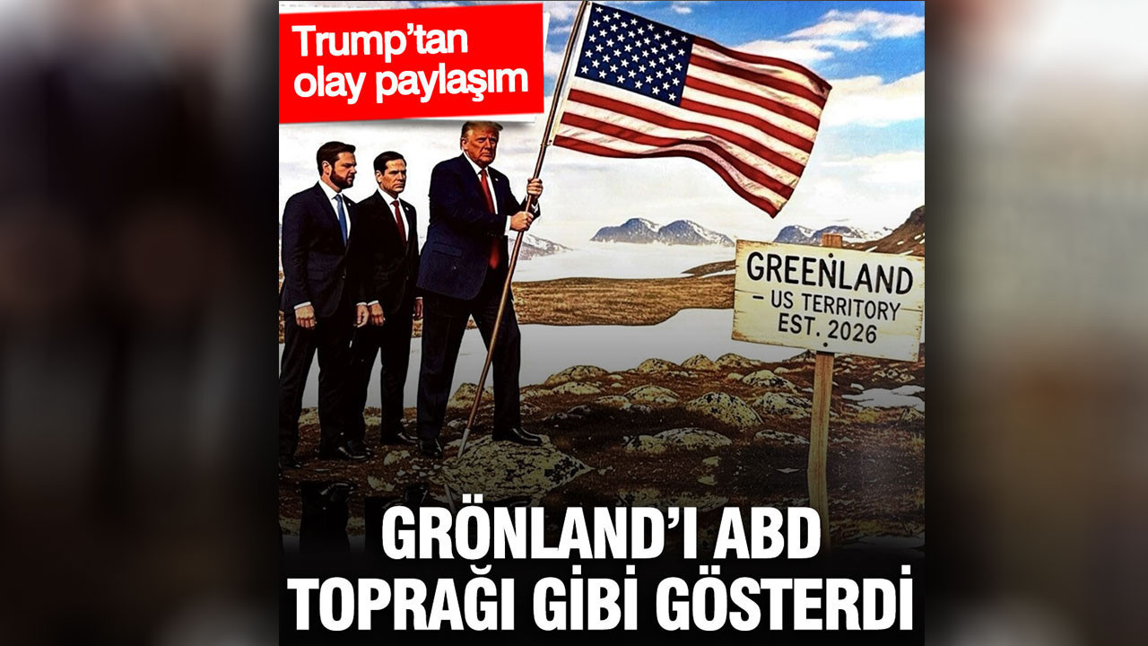 Trump’tan olay paylaşım: Grönland’ı ABD toprağı gibi gösterdi