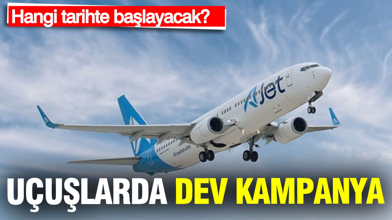 AJet’ten yurt içi uçuşlarda 849 TL’den başlayan kampanya