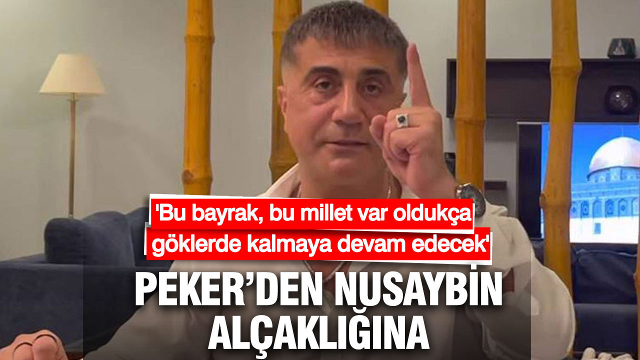 Sedat Peker'den Nusaybin alçaklığına: Bu bayrak bu millet var oldukça göklerde kalmaya devam edecek