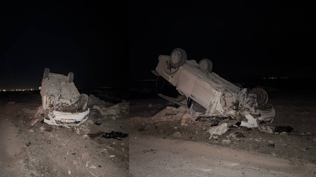 Aksaray'da otomobil şarampole yuvarlandı: 3 yaralı