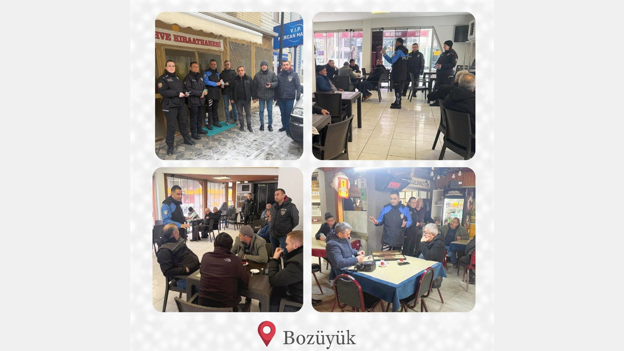 Bilecik Emniyetinden merkez ve Bozüyük'te bilgilendirme