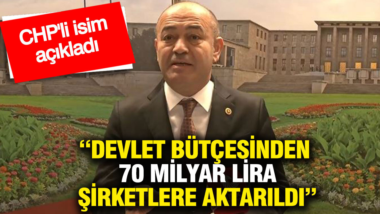 Devlet Bütçesinden 70 milyar lira şirketlere aktarıldı: CHP'li Özgür Karabat açıkladı
