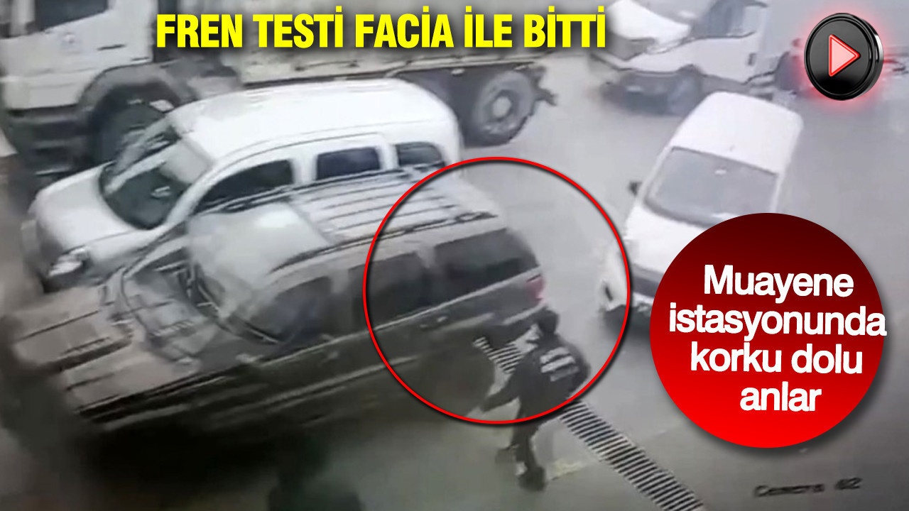 Fren testi facia ile bitti: Kontrolden çıktı: 3 araç hasar gördü