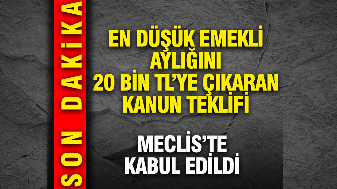 En düşük emekli aylığı 20 bin lira oldu