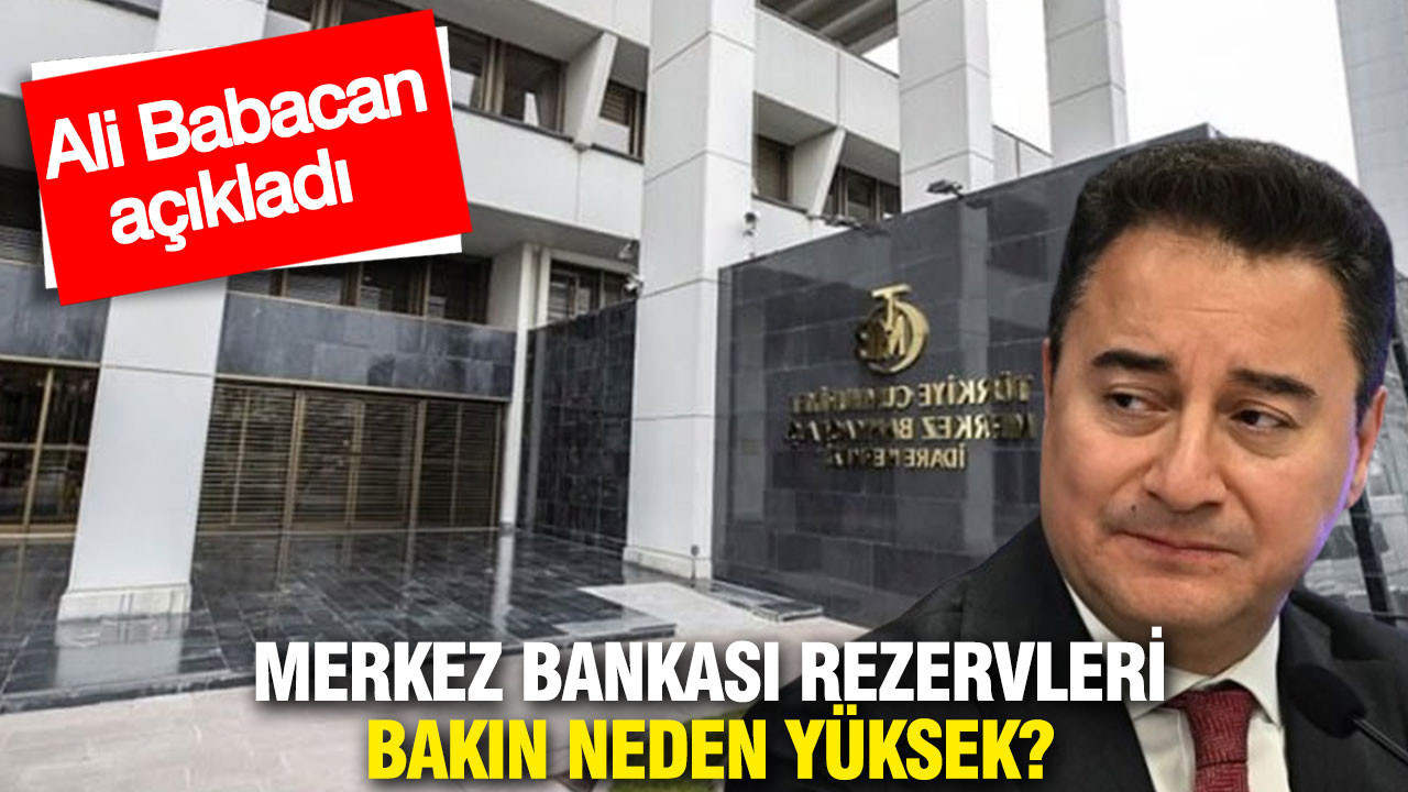 Merkez Bankası rezervleri bakın neden yüksek? Ali Babacan açıkladı