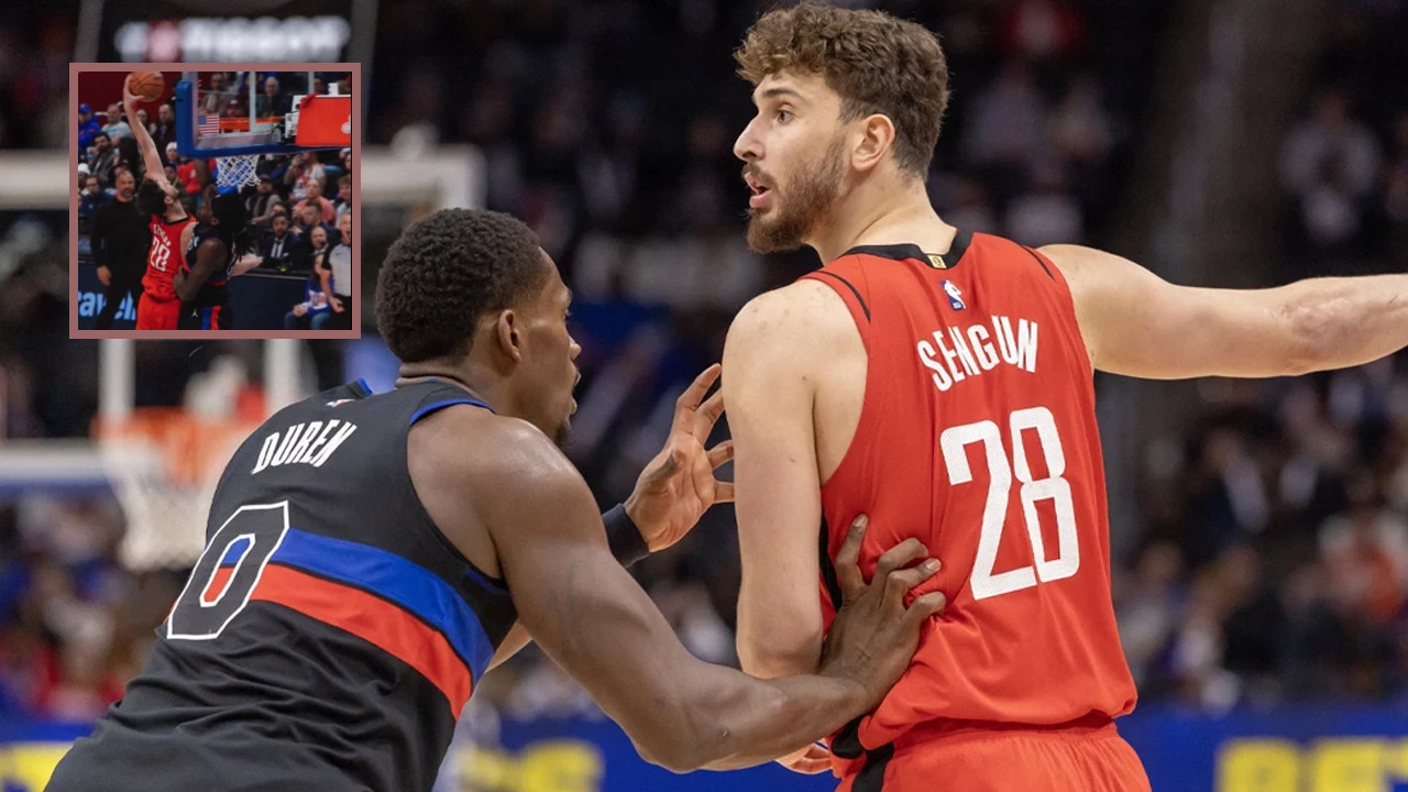 Alperen Şengün maça damga vurdu: Houston, Detroit Pistons'ı devirdi