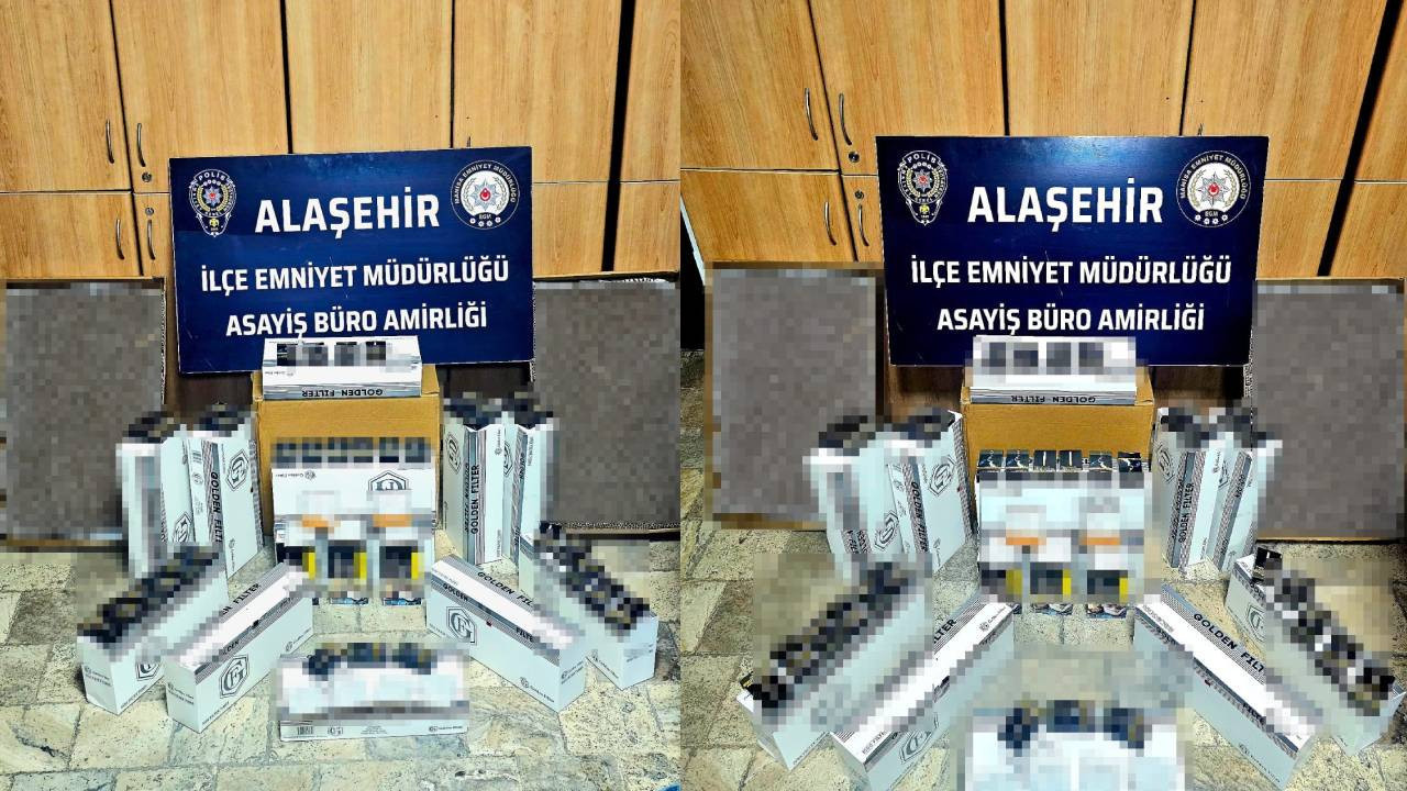 Manisa Alaşehir’de kaçak makaron operasyonu: Binlerce ürün ele geçirildi